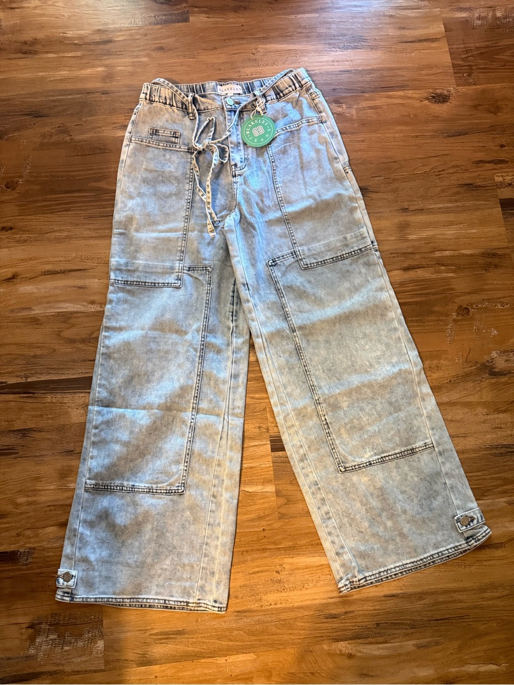 Blakeley jeans Relaxed Wide-Leg Light Wash women Jeans